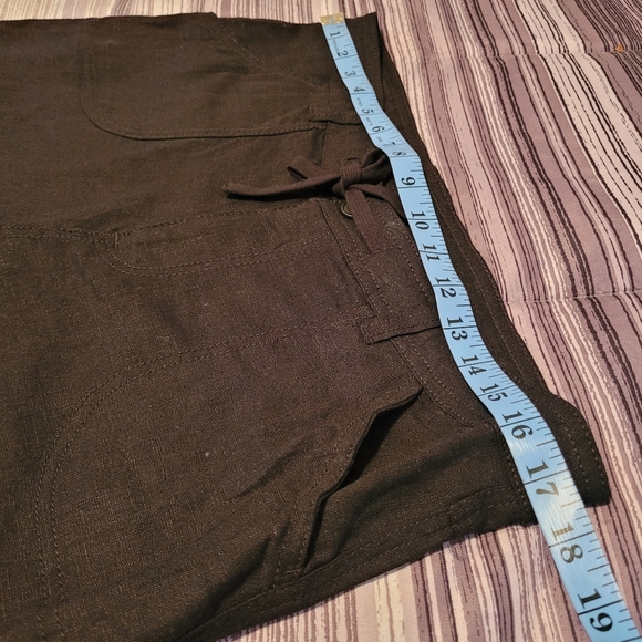 NWT Divided Wmn Medium Black linen blend pants casual lightweight lagenlook H&M - Picture 12 of 16